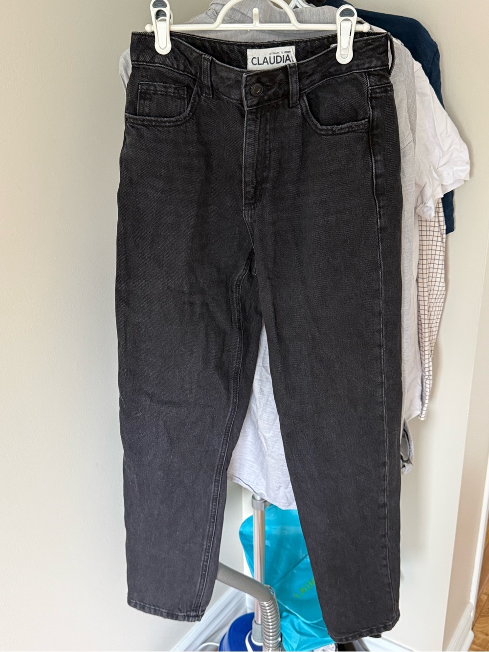 Dynamite Charcoal Black High-Rise Ankle Jeans
